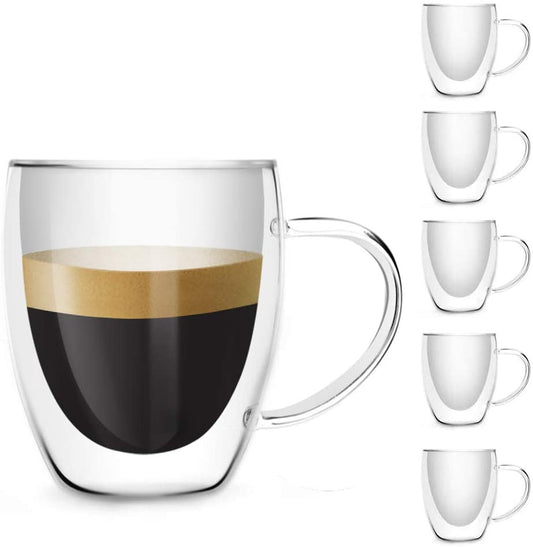 Premium Double Wall Insulated Glass with Handle GLA-H011