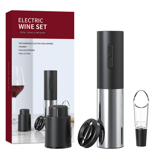 Newest Kitchen Gadgets Electric 6 in 1 Multi Bottle Wine Opener Set WSET-03