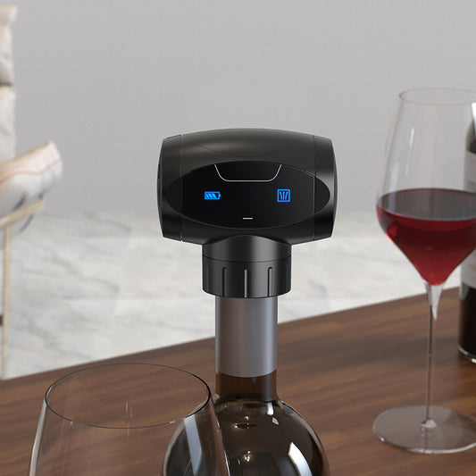 NEW Cordless Electric Wine Vacuum Pump Stopper with LED Light WS-001