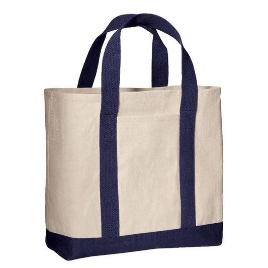 Reusable Eco Promotional Blank Tote Canvas Shopping Bag with Custom Printed Logo Linen Tote Bag SB-003