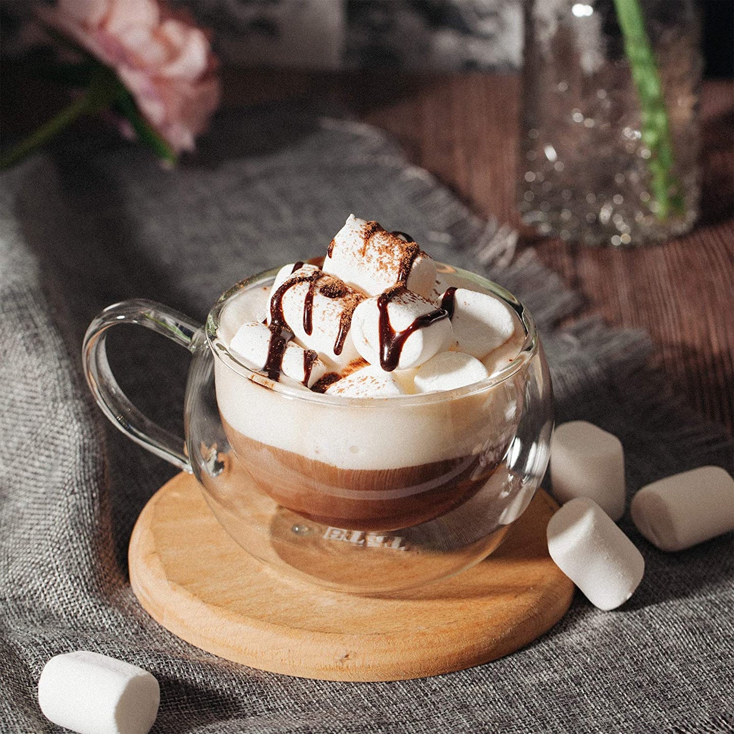 Insulated Coffee Cups, Double Wall Glass Tea Cups, Glass Cups GLA-H009