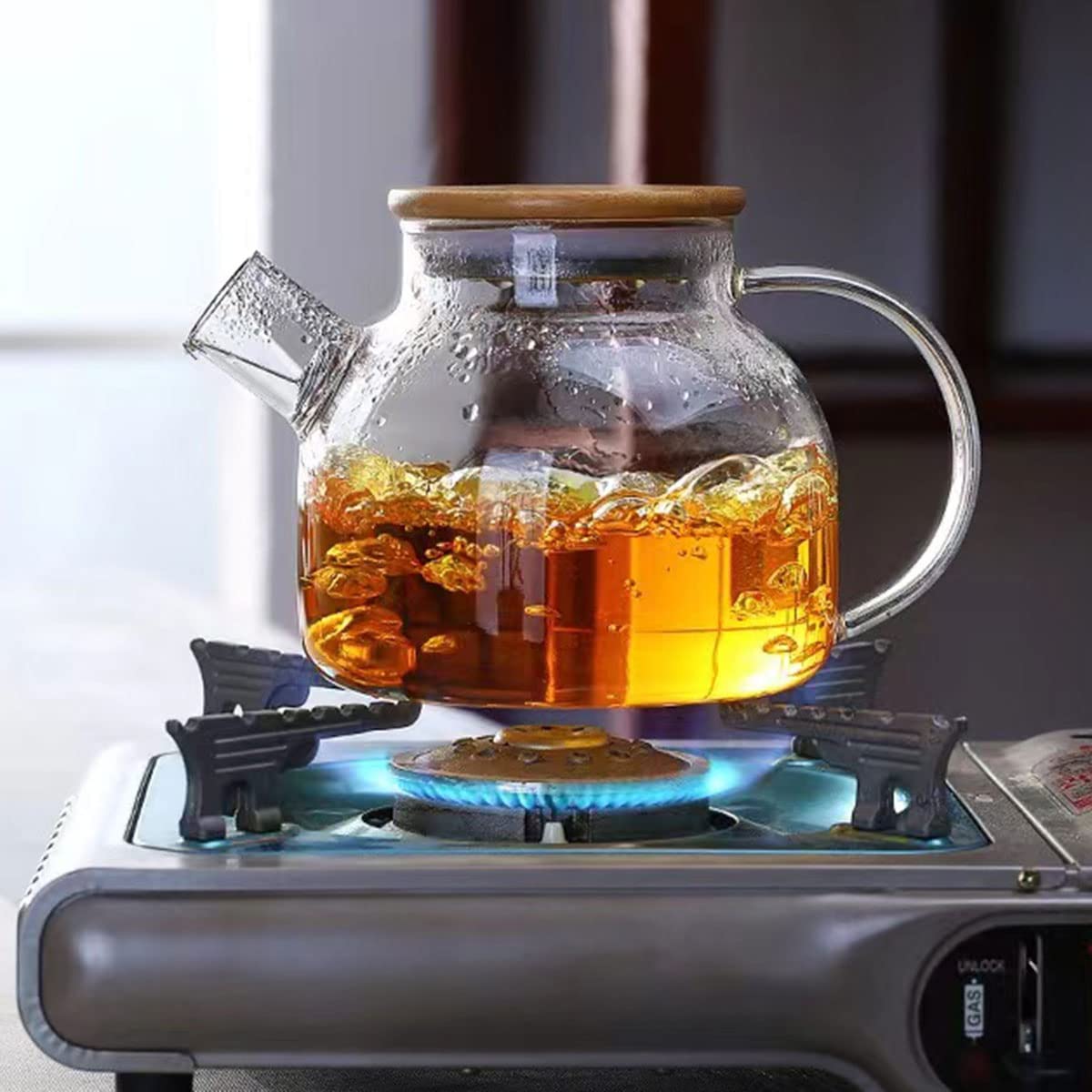 Glass Teapot With Infuser For Loose Tea And Blooming Tea GLA-A001