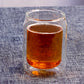 Hot sale new design Cola shape borosilicate double wall glass for beer GLA-005