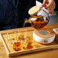 Glass Teapot With Infuser For Loose Tea And Blooming Tea  GLA-A001
